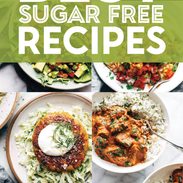 Best sugar free recipes in a collage.