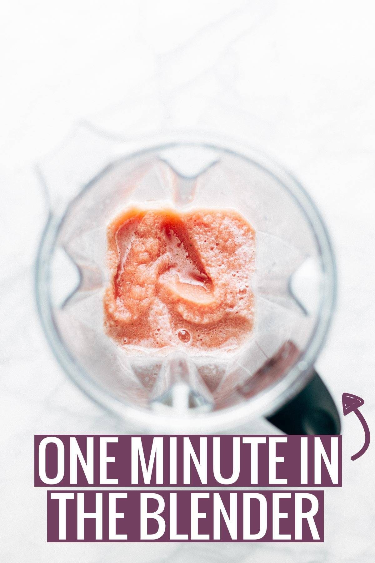 Smoothie in a blender.