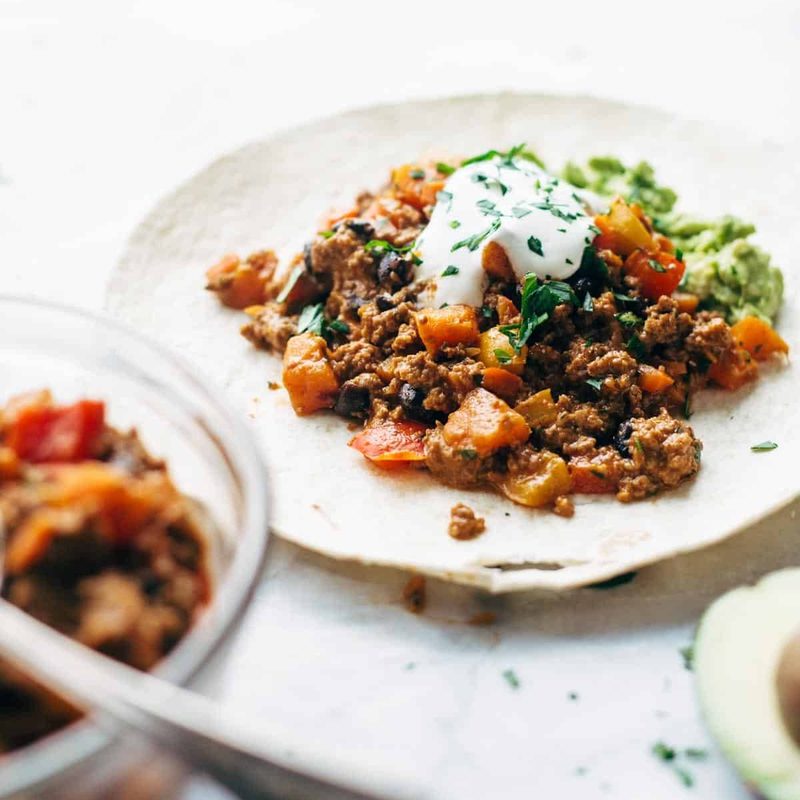 A picture of Spicy Chipotle Turkey Burritos (Make Ahead)