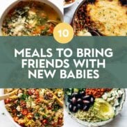 Meal for friends with new babies.