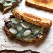 A picture of Simple Garlic Butter Mushroom & Provolone Melts
